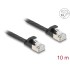 Delock RJ45 Flat Patch Cable plug to plug Cat.6A U/FTP 10 m black