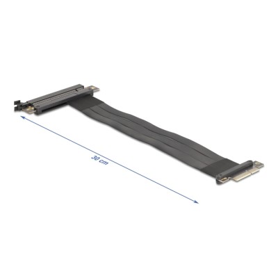 Delock Riser Card PCI Express 3.0 x4 male to x16 slot with cable 30 cm 2