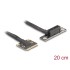 Delock Adapter Mini PCIe male to PCIe 3.0 x1 female 90° angled with cable 20 cm