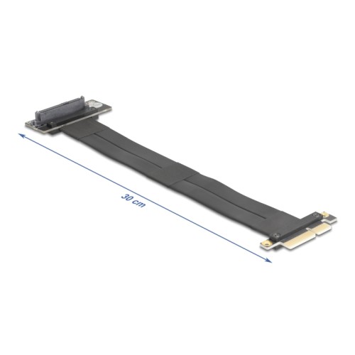 Delock Riser Card PCI Express 3.0 x4 male to U.2 SFF-8639 SSD slot 90° angled with cable 30 cm