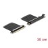 Delock Riser Card PCI Express 4.0 x16 male to x16 slot 90° angled with cable 30 cm