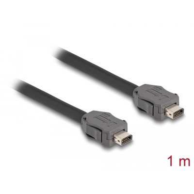 Delock Cable ix Industrial® (A-coded) plug to plug Cat.7 1 m