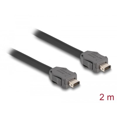 Delock Cable ix Industrial® (A-coded) plug to plug Cat.7 2 m