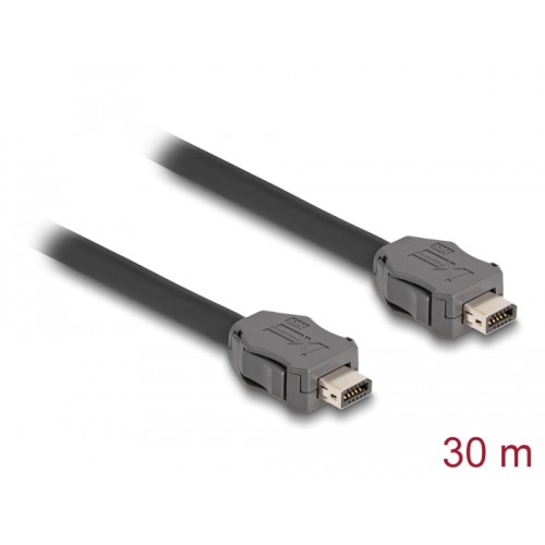 Delock Cable ix Industrial® (A-coded) plug to plug Cat.7 30 m