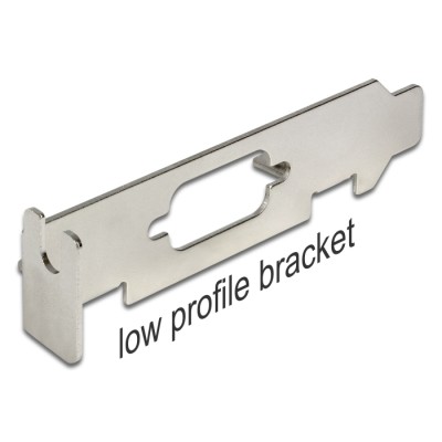 Delock Low Profile Slot Bracket with D-Sub 9 opening