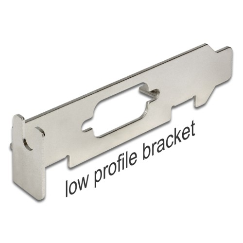 Delock Low Profile Slot Bracket with D-Sub 9 opening