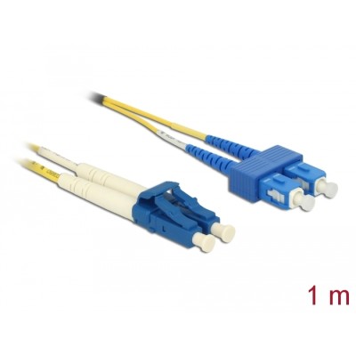 Delock Cable Optical Fibre LC  SC Singlemode OS2 1 m