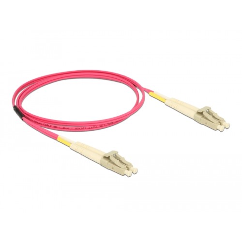 Delock Cable Optical Fibre LC  LC Multi-mode OM4 1 m