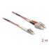 Delock Cable Optical Fibre LC  SC Multi-mode OM4 2 m