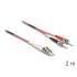 Delock Cable Optical Fibre LC  ST Multi-mode OM4 2 m
