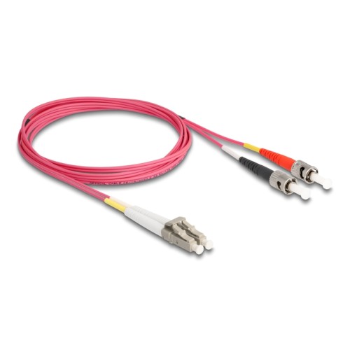 Delock Cable Optical Fibre LC  ST Multi-mode OM4 2 m
