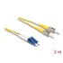 Delock Cable Optical Fibre LC Duplex to ST Duplex Singlemode OS2 3 m