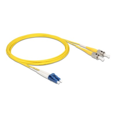 Delock Cable Optical Fibre LC Duplex to ST Duplex Singlemode OS2 5 m 2