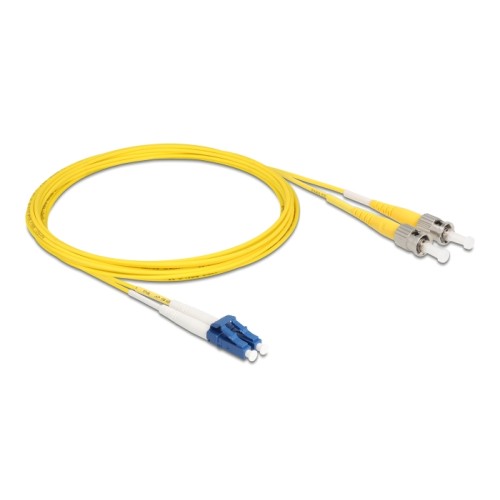 Delock Cable Optical Fibre LC Duplex to ST Duplex Singlemode OS2 5 m