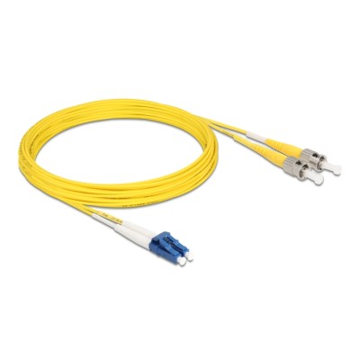 Delock Cable Optical Fibre LC Duplex to ST Duplex Singlemode OS2 10 m 2
