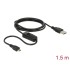 Delock Charging Cable USB 2.0 Type-A male  USB 2.0 Micro-B male with switch for Raspberry Pi 1.5 m