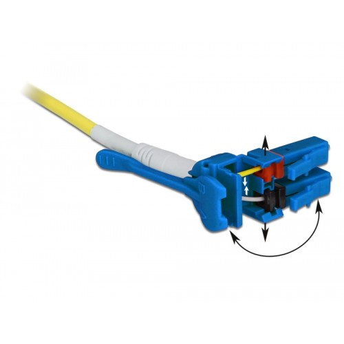 Delock Cable Optical Fibre LC  LC Singlemode OS2 Uniboot 1 m