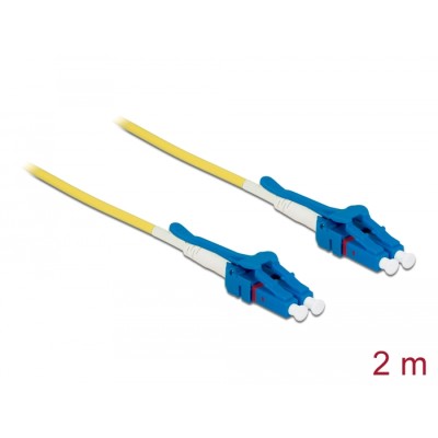 Delock Cable Optical Fibre LC  LC Singlemode OS2 Uniboot 2 m