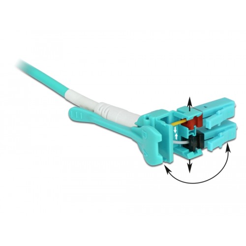 Delock Cable Optical Fibre LC  LC Multimode OM3 Uniboot 1 m