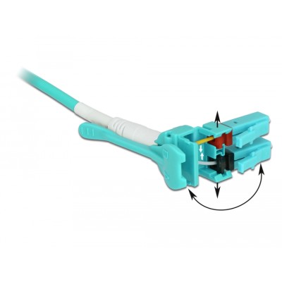 Delock Cable Optical Fibre LC  LC Multimode OM3 Uniboot 10 m 2