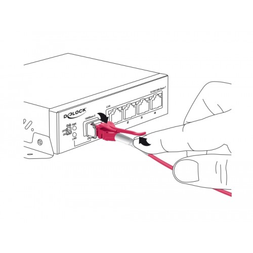 Delock Cable Optical Fibre LC > LC Multimode OM4 Uniboot 5 m