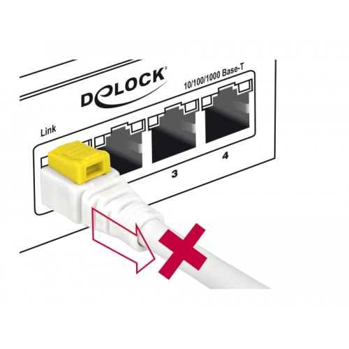 Delock Cable RJ45 Secure Cat.6A 5 m