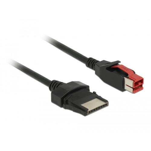 Delock PoweredUSB cable male 24 V > 8 pin male 2 m for POS printers and terminals