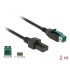 Delock PoweredUSB cable male 12 V  2 x 4 pin male 2 m for POS printers and terminals