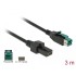 Delock PoweredUSB cable male 12 V  2 x 4 pin male 3 m for POS printers and terminals