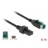 Delock PoweredUSB cable male 12 V  2 x 4 pin male 4 m for POS printers and terminals