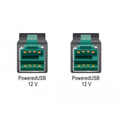 Delock PoweredUSB cable male 12 V > PoweredUSB male 12 V 3 m for POS printers and terminals