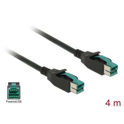Delock PoweredUSB cable male 12 V  PoweredUSB male 12 V 4 m for POS printers and terminals