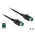 Delock PoweredUSB cable male 12 V  PoweredUSB male 12 V 4 m for POS printers and terminals