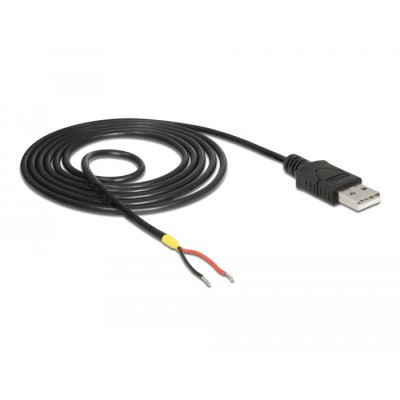 Delock Cable USB 2.0 Type-A male  2 x open wires power 1.5 m Raspberry Pi 2