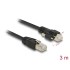 Delock GigE Camera Cable RJ45 plug to RJ45 plug with screws Cat.6 S/FTP 3 m