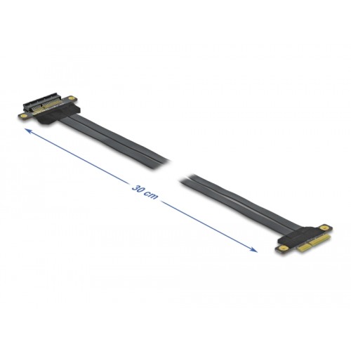 Delock Riser Card PCI Express x4 to x4 with flexible cable 30 cm