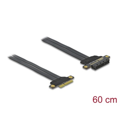 Delock Riser Card PCI Express x4 to x4 with flexible cable 60 cm