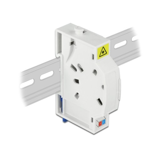 Delock Optical Fiber Connection Box for DIN Rail 2 x SC Simplex or LC Duplex