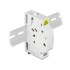Delock Optical Fiber Connection Box for DIN Rail 2 x SC Simplex or LC Duplex