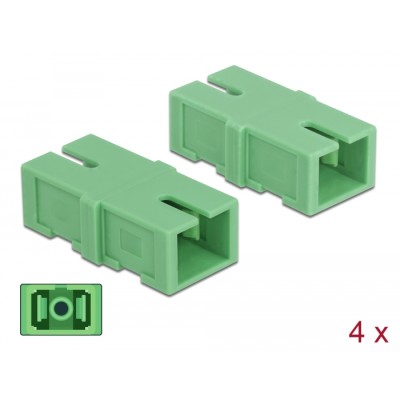 Delock Optical Fiber Coupler SC Simplex female to SC Simplex female 4 pieces