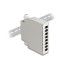 Delock Fiber Optic Distribution Box for DIN rail 8 port grey