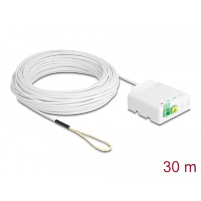 Delock Optical Fiber Connection Box 2 x SC/APC Simplex with drop cable set 30 m