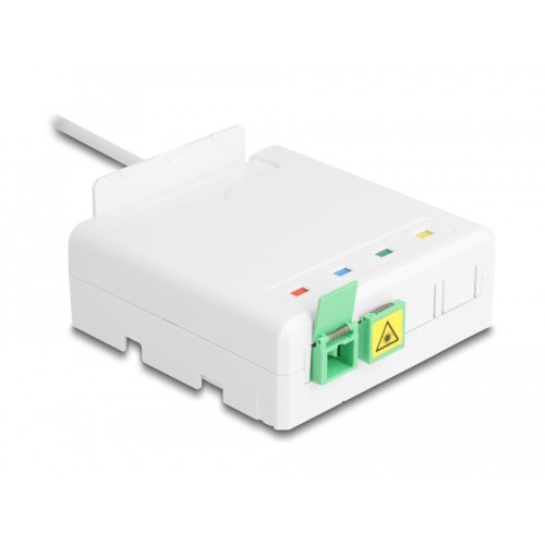 Delock Optical Fiber Connection Box 2 x SC/APC Simplex with drop cable set 30 m