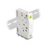 Delock Optical Fiber Connection Box for DIN rail with splice holder and 2 x SC Simplex coupler