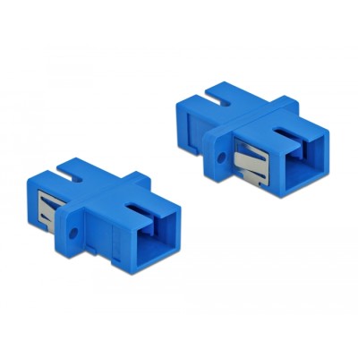 Delock Optical Fiber Coupler SC Simplex female to SC Simplex female Single-mode 4 pieces blue 2