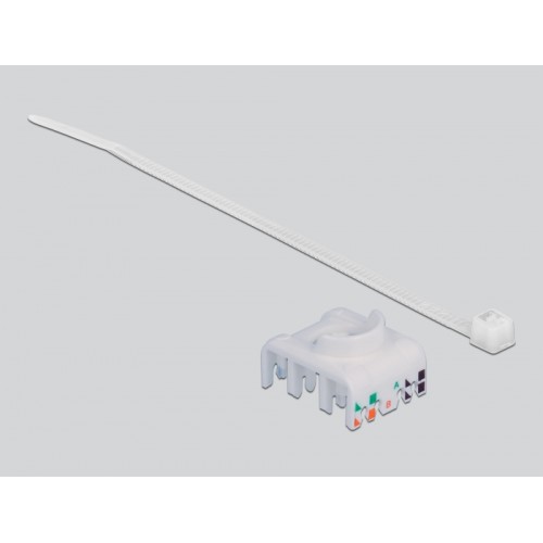 Delock DIN rail Adapter with Keystone Module RJ45 jack Cat.6A LSA