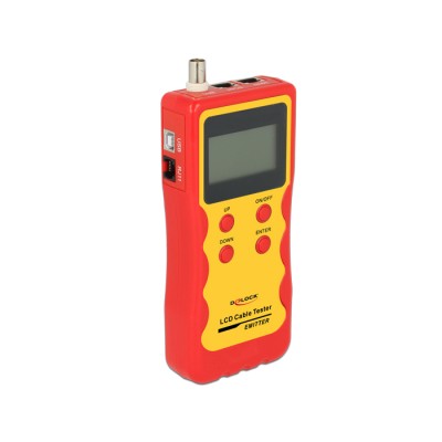 Delock LCD Cable Tester RJ45 / RJ12 / BNC / USB