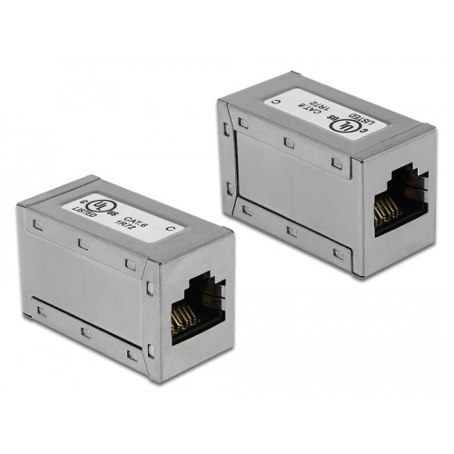 Delock Adapter RJ45 jack > RJ45 jack Cat.6 STP