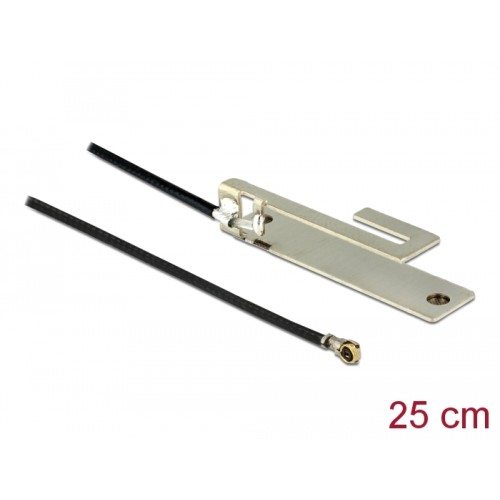 Delock WLAN 802.11 b/g/n Antenna I-PEX Inc., MHF® 4L plug 3 dBi 25 cm PIFA internal