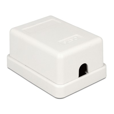 Delock Modular Wall Outlet 1 Port Cat.6 compact UTP 2